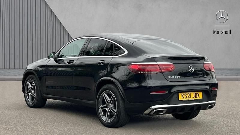 Used Mercedes GLC300 AMG line 258 HP (189 kW) 2021 Obsidian black metallic Coupe