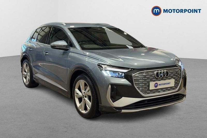 Used Audi Q4 e-tron S-Line 125 kW (170 HP) 2021 Blue SUV