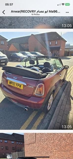 Used Mini Cooper Cabriolet 2010 Red Cabriolet