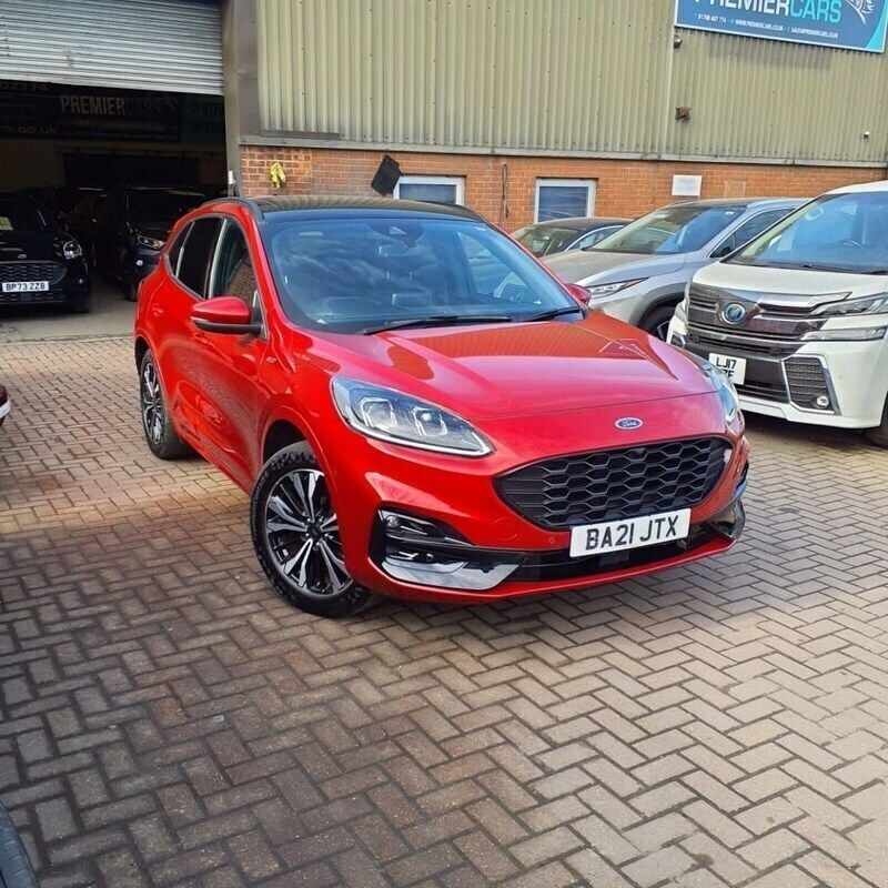 Red Used 2021 Ford Kuga ST-Line X SUV | £16,495 (Super price) - Image 1/4