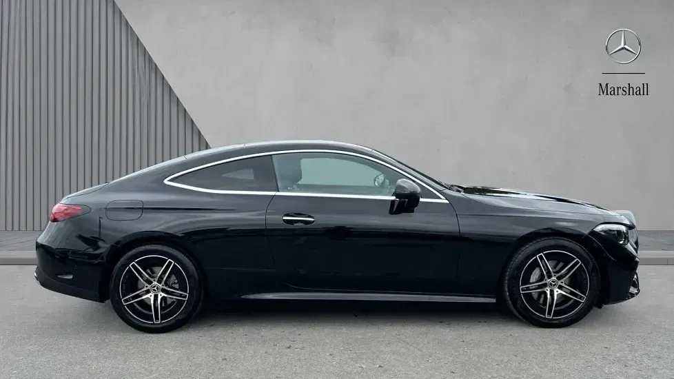Used Mercedes CLE220 AMG line 197 HP (144 kW) 2026 Obsidian black metallic Coupe