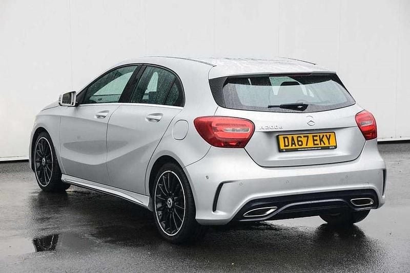 Used Mercedes A200 AMG line 134 HP (98 kW) 2017 Silver Hatchback