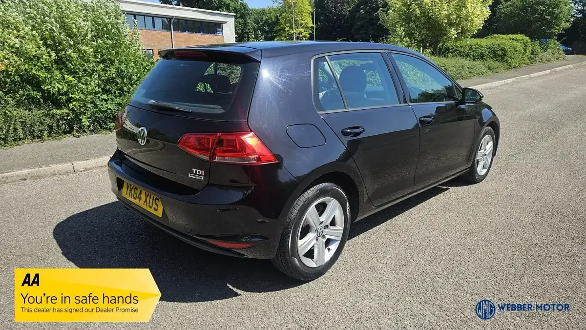 Used VW Golf VII Match 105 HP (77 kW) 2014 Black Hatchback