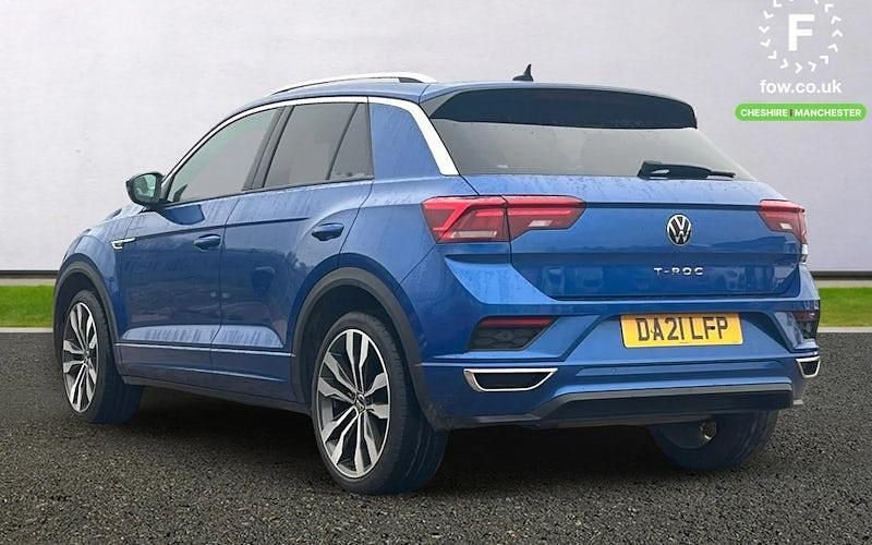 Used VW T-Roc R-line 150 HP (110 kW) 2020 Blue SUV