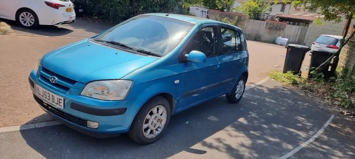 Used Hyundai Getz 105 HP (77 kW) 2003 Blue Hatchback