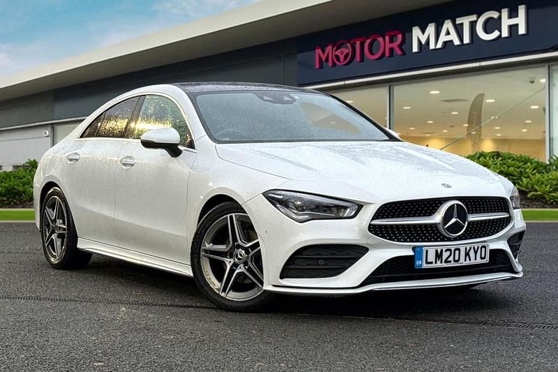 White Used 2020 Mercedes CLA180 AMG line Sedan | £19,639 (Fair price) - Image 1/4