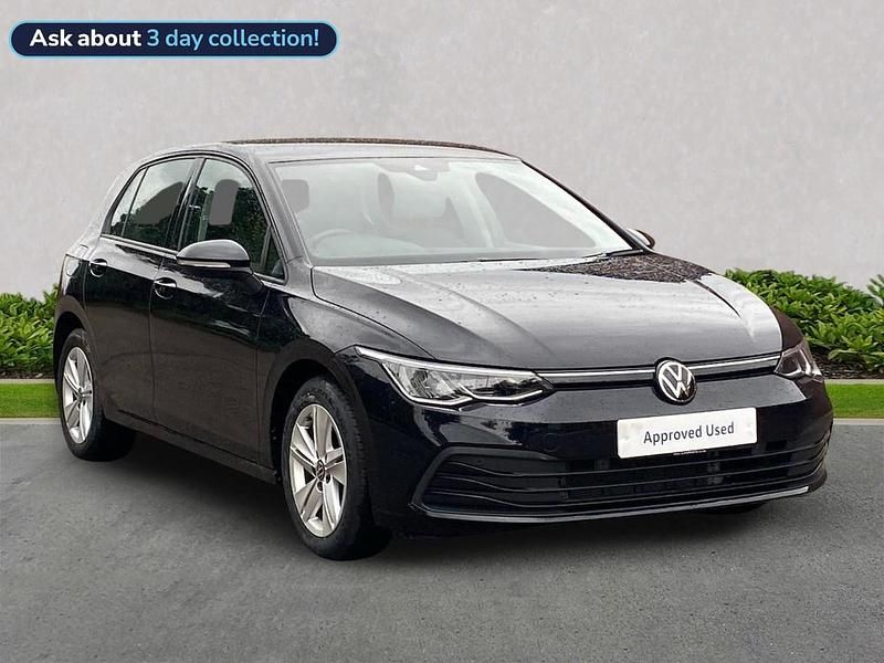 Black Used 2023 VW Golf VIII Life Hatchback | £20,622 (Good price) - Image 1/4
