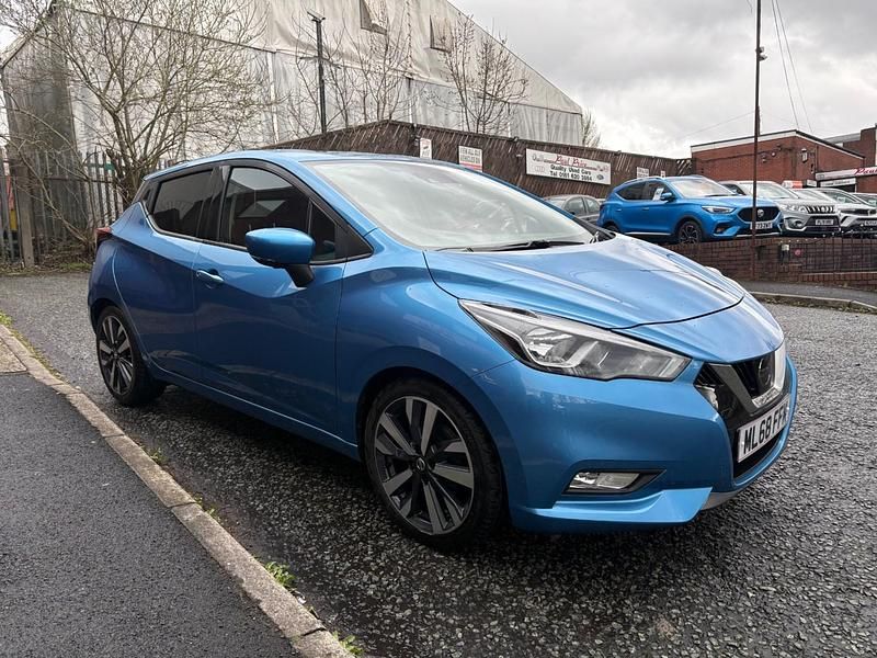 Used Nissan Micra Tekna 90 HP (66 kW) 2018 Blue Hatchback