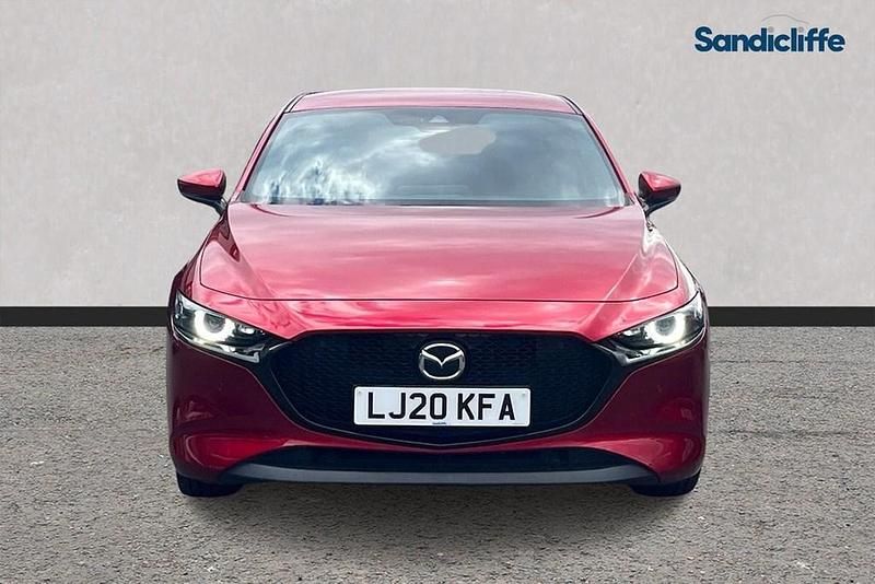 Begagnad Mazda 3 Inclusive 162 HK (119 kW) 2019 Röd Halvkombi