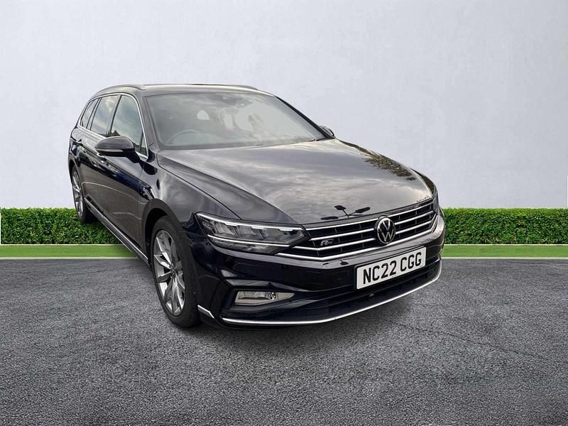 Black Used 2022 VW Passat R-line Estate | £21,299 (Expensive) - Image 1/4