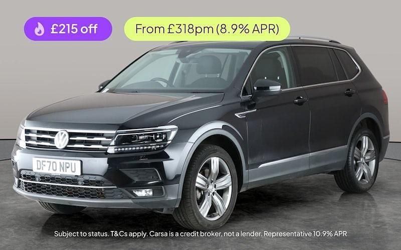 Black Used 2020 VW Tiguan Allspace SEL SUV | £20,419 (Fair price) - Image 1/2