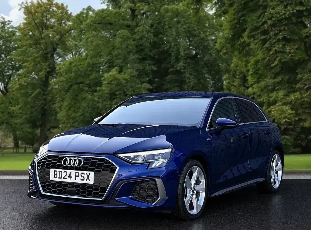 Used Audi A3 Sportback S-Line 110 HP (80 kW) 2024 Blue Hatchback