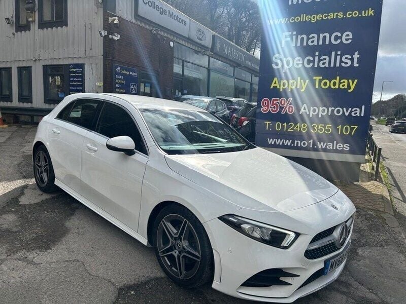 White Used 2018 Mercedes A200 Executive Hatchback | £17,995 (Fair price) - Image 1/4