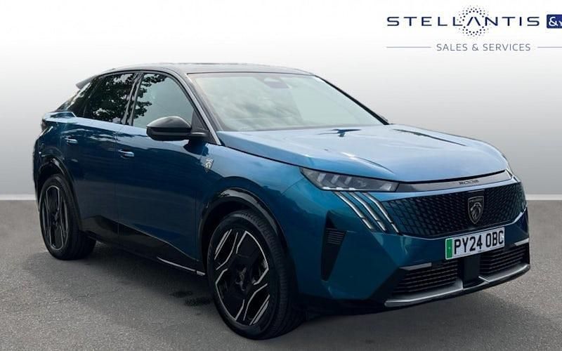 Blue Used 2024 Peugeot e-3008 GTi SUV | £26,975 (Good price) - Image 1/4