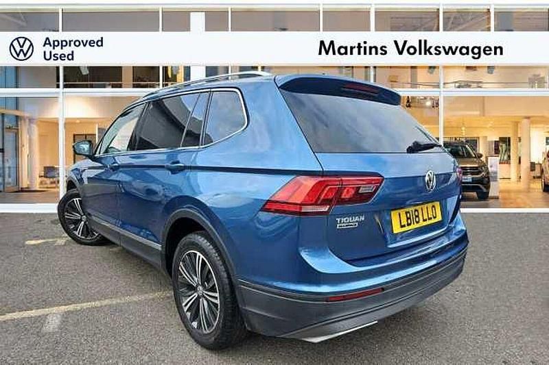 Second-hand VW Tiguan Allspace SE 150 CP (110 kW) 2018 Albastru SUV
