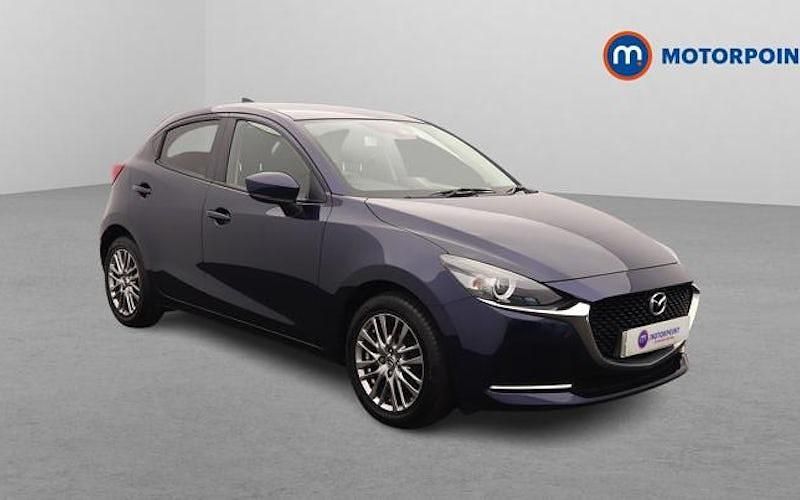 Begagnad Mazda 2 Inclusive 90 HK (66 kW) 2021 Blå Halvkombi