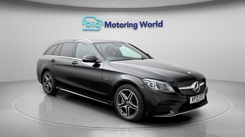 Used Mercedes C300e AMG line 320 HP (235 kW) 2021 Black Estate