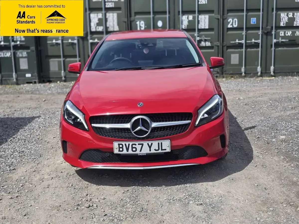 Used Mercedes A180 Premium 109 HP (80 kW) 2017 Red Hatchback