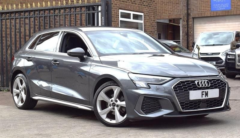 Grey Used 2023 Audi A3 Sportback S-Line Hatchback | £23,450 (A bit pricey) - Image 1/3