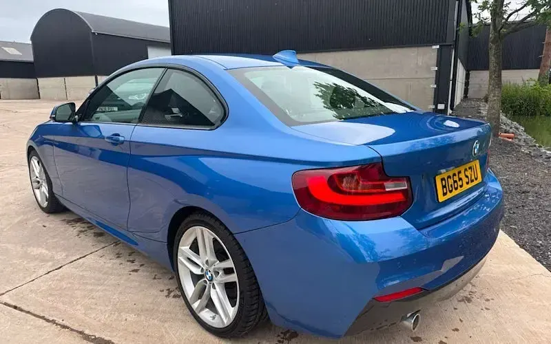 Used BMW 218 M Sport 150 HP (110 kW) 2015 Blue Coupe