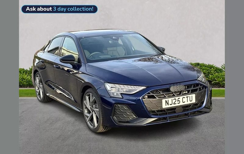 Blue Used 2025 Audi A3 Black Edition Sedan | £33,934 (Expensive) - Image 1/4