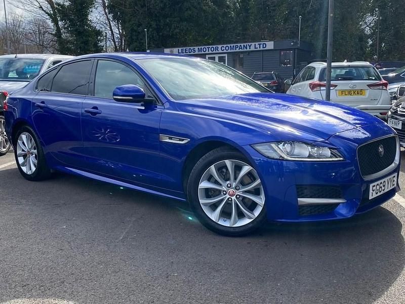 Blue Used 2019 Jaguar XF R-Sport Sedan | £16,495 (A bit pricey) - Image 1/4