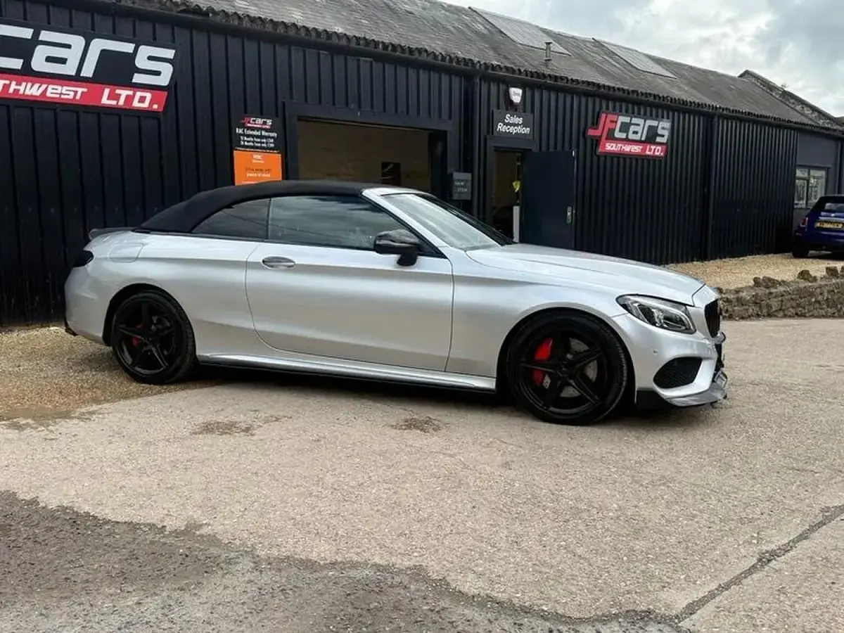Used Mercedes C300 AMG line 2017 Silver Cabriolet