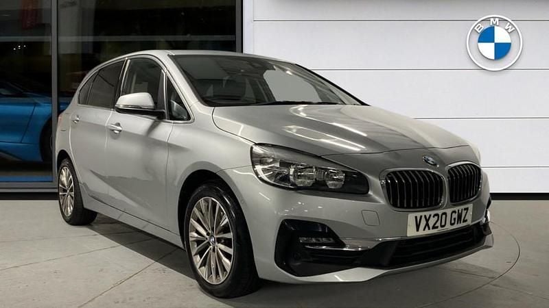Used BMW 218 Active Tourer Luxury Line 138 HP (101 kW) 2020 Silver MPV