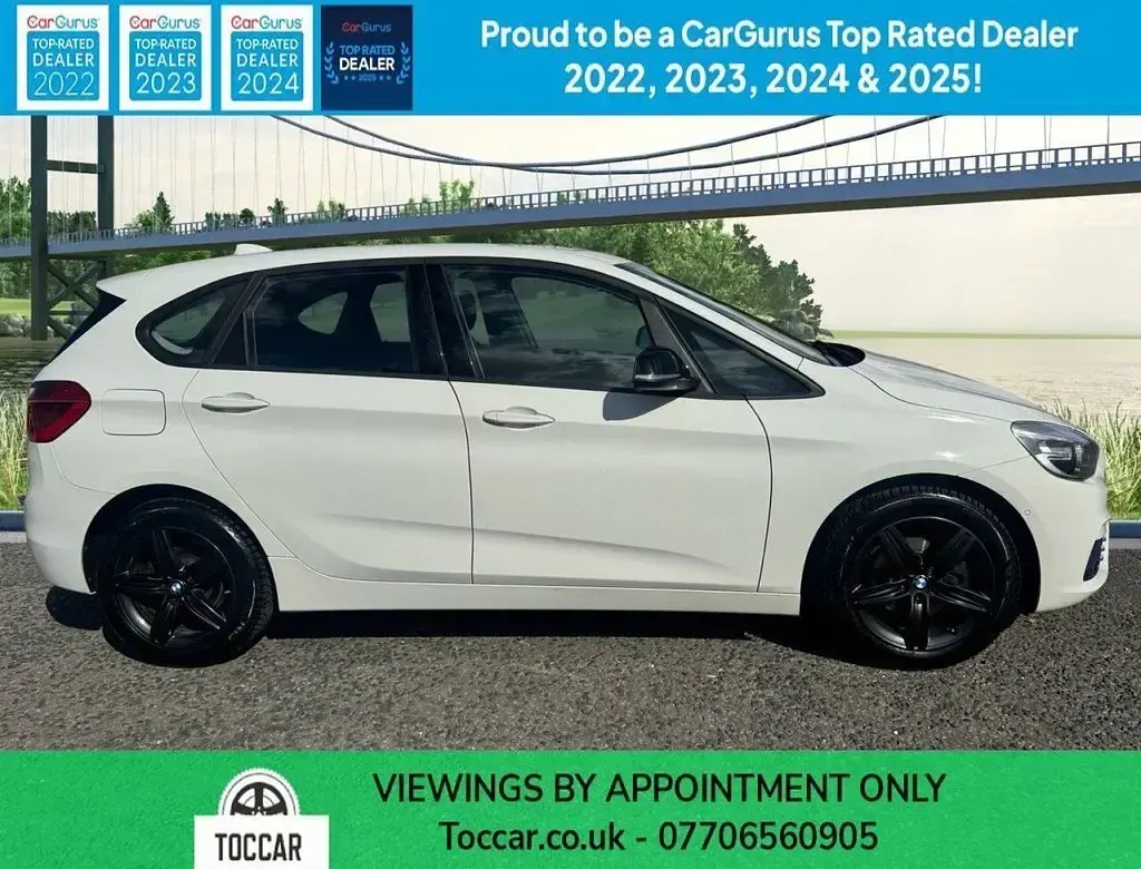 Used BMW 218 Sport Line 150 HP (110 kW) 2016 White Hatchback