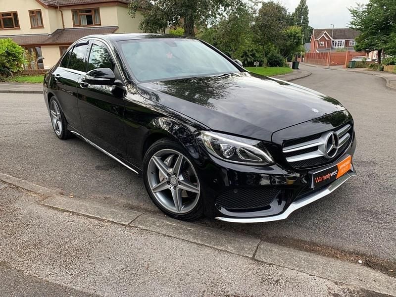 Used Mercedes C220 AMG line 2015 Black Sedan