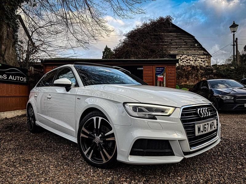 White Used 2017 Audi A3 Sportback S-Line Hatchback | £14,750 (Fair price) - Image 1/4