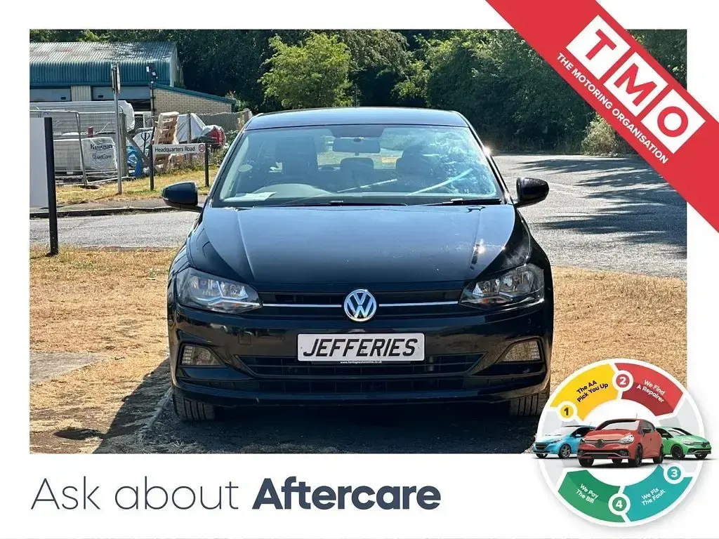 Used VW Polo SE 95 HP (69 kW) 2019 Black Hatchback