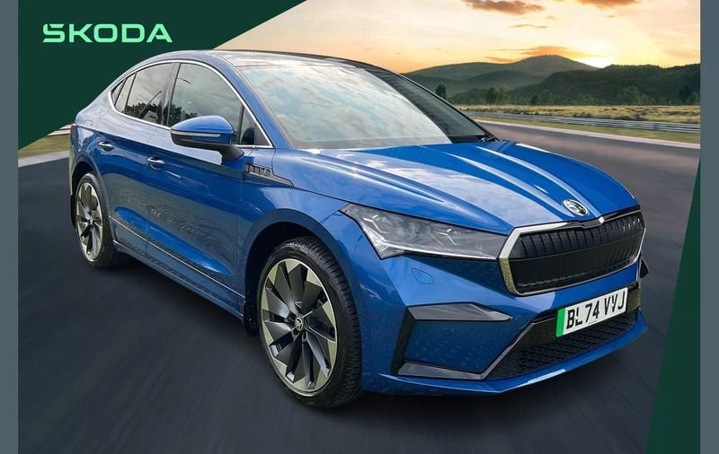 Blue Used 2024 Skoda Enyaq iV SUV | £31,295 (Fair price) - Image 1/3