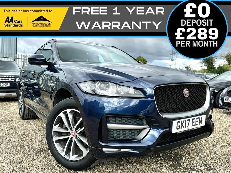 Blue Used 2017 Jaguar F-Pace R-Sport SUV | £11,990 (Fair price) - Image 1/4