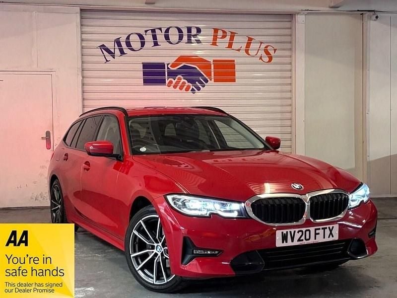 Red Used 2020 BMW 320 Sport Line Estate | £17,999 (Fair price) - Image 1/3