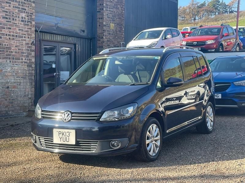 Begagnad VW Touran 140 HK (102 kW) 2013 Blå Minibuss