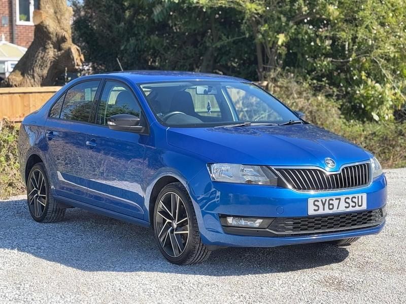 Used Skoda Rapid Sport 110 HP (80 kW) 2017 Blue Hatchback
