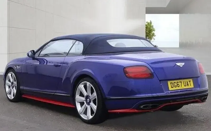 Used Bentley Continental GT Convertible 529 HP (389 kW) 2017 Blue Cabriolet