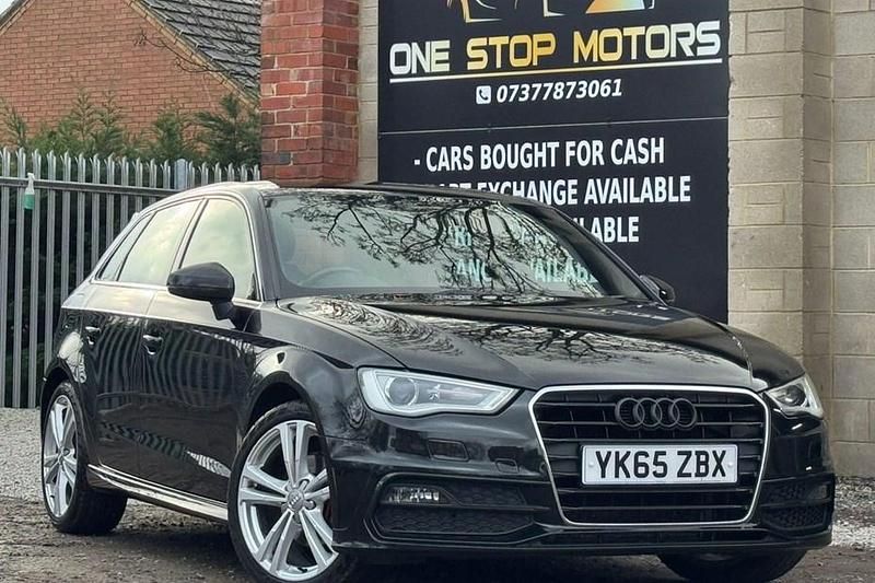 Used Audi A3 S-Line 110 HP (80 kW) 2015 Black Hatchback