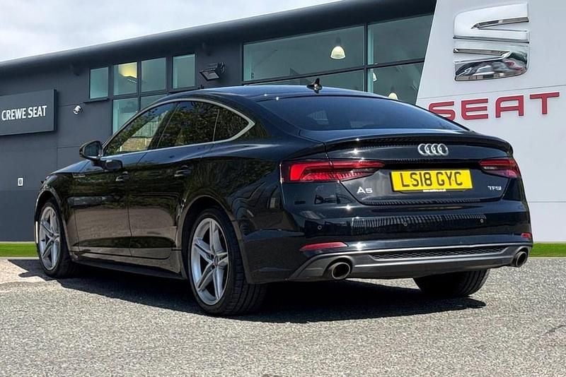 Used Audi A5 Sportback S-Line 252 HP (185 kW) 2018 Black Hatchback