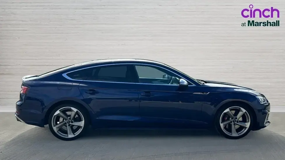 Used Audi A5 Sportback Design 354 HP (260 kW) 2018 Blue Hatchback