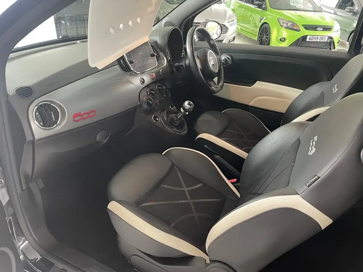 Used Fiat 500 S 69 HP (50 kW) 2017 Black Hatchback