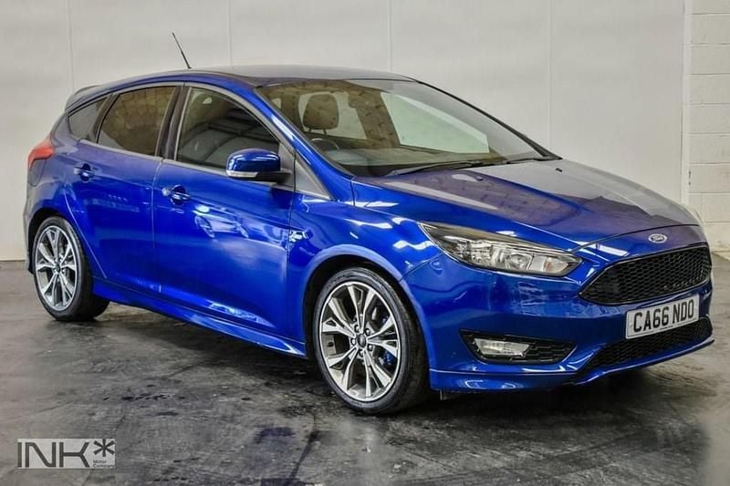 Blue Used 2017 Ford Focus ST-Line Hatchback | £8,000 (Good price) - Image 1/4