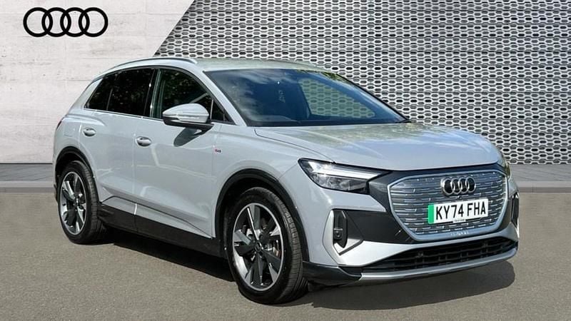 Green Used 2024 Audi Q4 e-tron S-Line SUV | £33,672 - Image 1/4