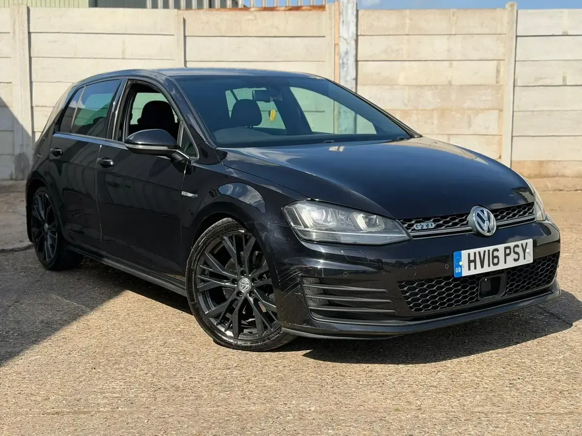 Used VW Golf VII GTD 184 HP (135 kW) 2016 Black Hatchback