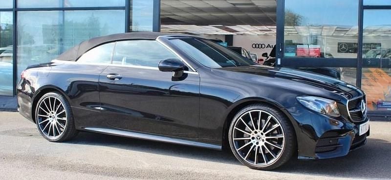 Used Mercedes E300 AMG line 245 HP (180 kW) 2021 Black Cabriolet