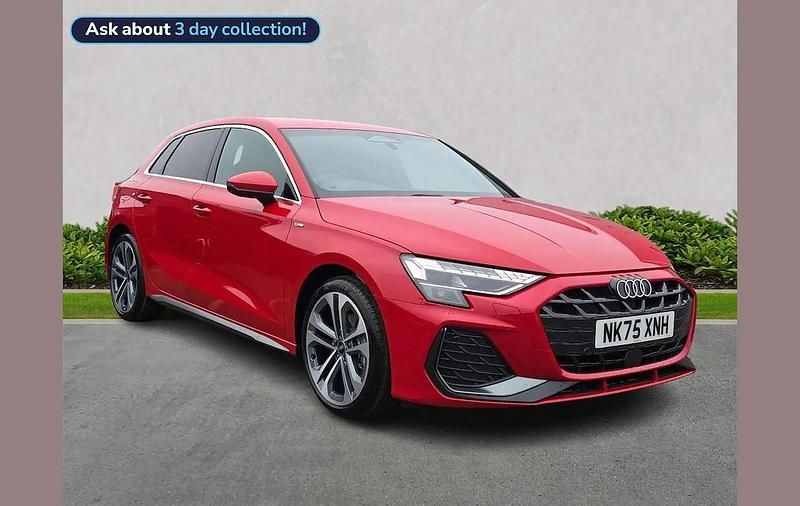 Used Audi A3 S-Line 147 HP (108 kW) 2025 Red Hatchback