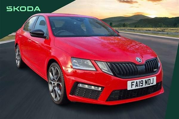 Red Used 2019 Skoda Octavia vRS Hatchback | £18,495 (Good price) - Image 1/4
