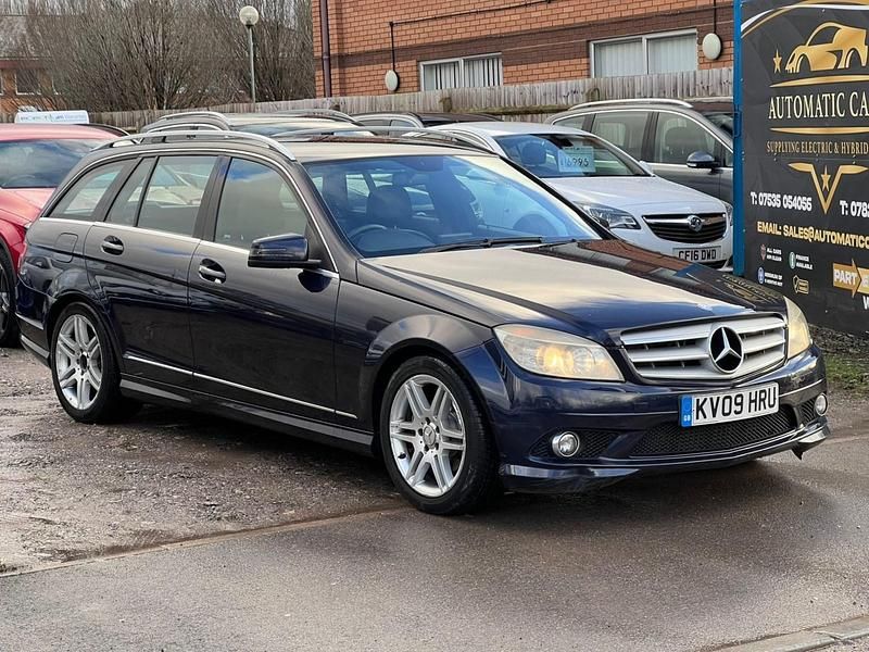 Begagnad Mercedes C220 2009 Blå Kombi