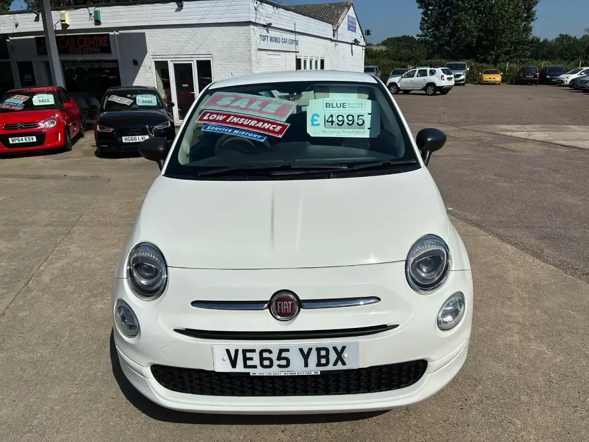 Used Fiat 500 Pop 69 HP (50 kW) 2015 White Hatchback